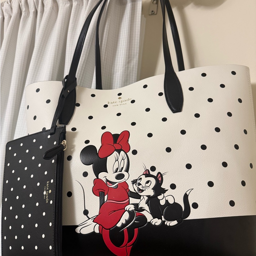 Kate Spade Minnie Mouse Tote - Black, White, Red